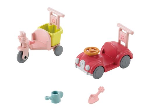 シルバニアファミリー 家具 【 三輪車・くるまセット 】 カ-216 STマーク認証 3歳以上 おもちゃ ドールハウス SYLVANIAN FAMILIES エポック社 EPOCH