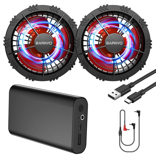 空調作業服 ファンバッテリーセット 【30000MAH大容量&28V超強出力&超長時間稼働】暴風 空調ウェア用 日本製ブラシレスモーター 4段階風力調節 90MM服穴径対応 作業服用 冷却ファン PSE認証済…