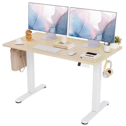 CLAIKS 昇降デスク 電動 一枚板 スタンディングデスク 昇降式 テーブル