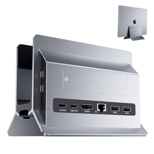 PULWTOP 11 IN 1 USB C ドッキングステーション MACBOOK PRO/AIR用 縦置き TYPE-C スタンドとドック 一体型 拡張ドッキング 1*HDMI 4K@60