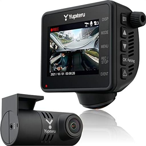 ユピテル 全方向対応 360度カメラ+リアカメラ搭載 ドライブレコーダー
