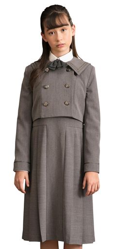[アリサナ] 卒業式 小学生 女の子 スーツ 子供服 フォーマル (ワンピース + ジャケット + リボン の 3点 セット) ラシェル 165CMの通販は 11,111円