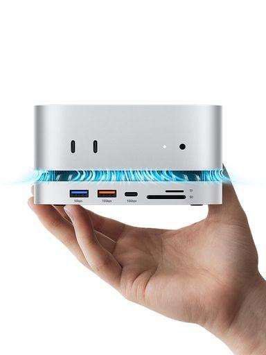 Mac Mini M4 対応ハブ USB-Cハブ 10-in-1 -NVMe
