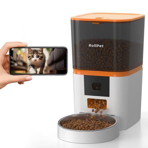 PETGUGU 自動給餌器 猫 カメラ付き 3.5L大APPインテリジェント監視 PETGUGU 自動給餌器 猫 カメラ付き 3.5L大容量 定時定量 APP