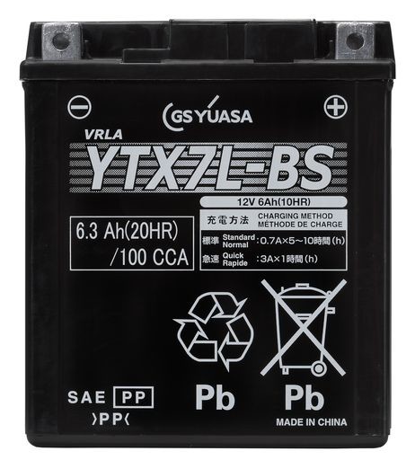 GS YUASA [ ジーエスユアサ ] シールド型 バイク用バッテリー YTX7L-BS