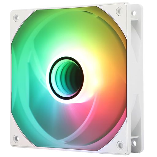 THERMALRIGHT TL-C12W-S V3 120ミリメートルARGB CPUファン、速度1500RPM付き、ホワイトコンピュータケー、静音 PWMむげんミラーランプこうか 、 S-FDB ベアリング CPU クーラーファン用、 ARGB