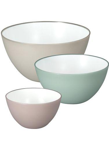 シービージャパン(CB JAPAN) 耐熱ボウル [抗菌ミックスカラー] 14CM / 18CM / 20CM 3サイズセット 深型で混ぜやすい 電子レンジ調理 食器洗浄機対応 抗菌耐熱ボウル ATOMICO