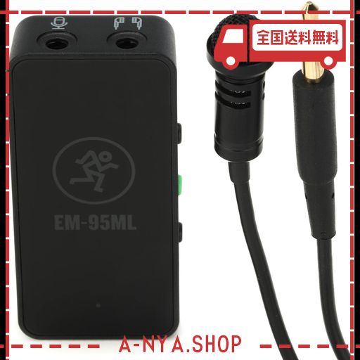 MACKIE マッキー スマートフォン/デジタル一眼レフカメラ対応インラインアンプ付ラベリアマイクロフォン EM-95ML 国内正規品