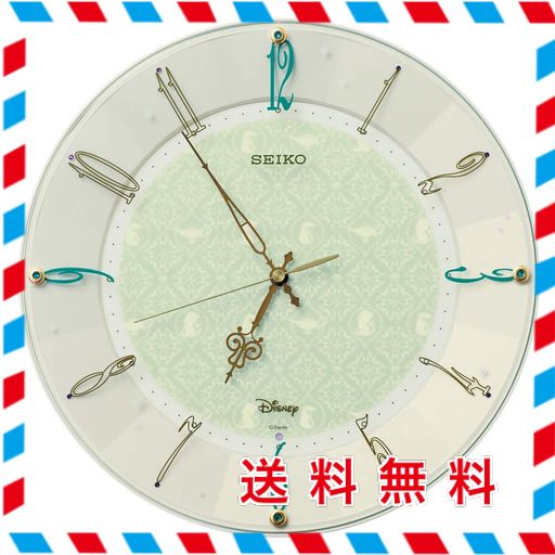 セイコークロック 掛け時計 キャラクター ディズニー アラジン 電波