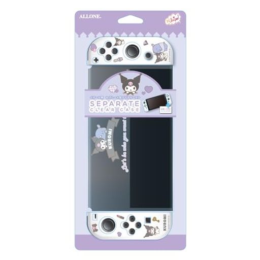 アローン(ALLONE) ゲーム用セパレート型クリアケース#UNIPO サンリオキャラクターズ クロミ 23.5×1.5×10CM 傷や汚れから守る SWITCH有機EL対応 付けたまま充電可能 便利なセパレートタイプ かわ…