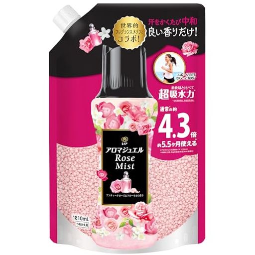 レノア ハピネス アロマジュエル 香り付け専用ビーズ アンティークローズ&フローラル 詰め替え 1,810ML [大容量]