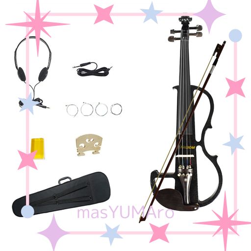 ENNBOM エレキヴァイオリン エボニー サイレント バイオリン