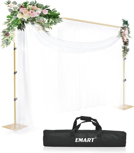 EMART 背景スタンド 撮影スタンド 260X300CM 幅、高さ調節可能 スチールベース 背景布/グリーンバックスタンド パーティー、結婚式、写真