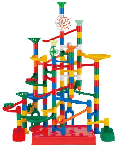 くもん出版(KUMON PUBLISHING) NEWくみくみスロープたっぷり100 ボール増量セット 知育玩具 おもちゃ 創造力 思考力 論理的思考 組み立て ビーズコースター 3歳~ BL-70 KUMON