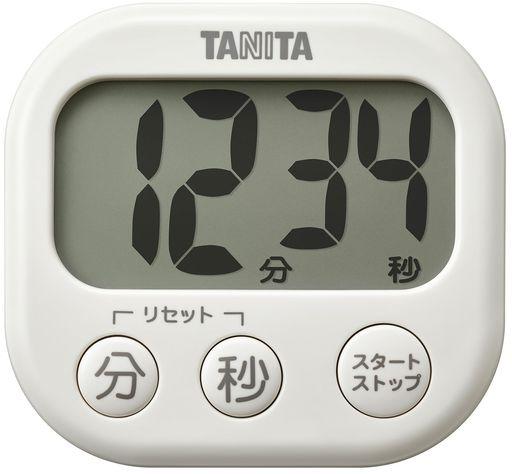 デジタルタイマー 抗菌でか見えタイマー アイボリーTD-429-IV