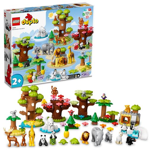 レゴ(LEGO) デュプロ デュプロのまち 世界のどうぶつ おもちゃ 玩具 プレゼント 誕生日 ブロック 知育 クリスマス 男の子 女の子 子供 1歳半 2歳 4歳 幼児 動物 生き物 10975