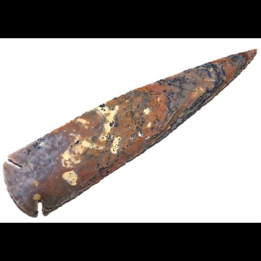 [N2 STONE NATURAL] 玉髄の矢じり (刃/石器/CHALCEDONY ARROWHEAD) | (11 | ”一点物” 約235G, 220X54X17MM)