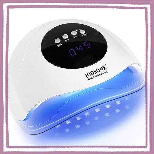JODSONE ホワイト ジェルネイル ライト UV+LED 24灯ビーズ搭載 自動センサー/4段タイマー 360°照射 硬化ムラ防止 サロン・家庭用 ネイルドライヤー (2025年最新人気カラー)
