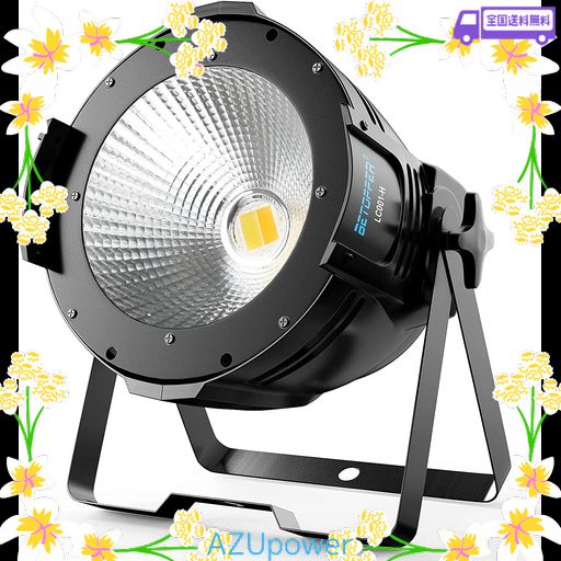 BETOPPER 舞台照明 ステージライト 100W COB LED スポットライト DJ ストロボ効果照明 DMX-512 Party L : BETOPPER ディスコライト LPC007 54x3W RGB LED 舞台