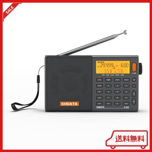 XHDATA D-808 ポータブルラジオ FM AM SW LW ワイドFM エアバンド SSB