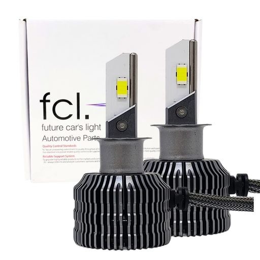 FCL.(エフシーエル) H3 H3C LED フォグランプ バルブ ホワイト 白 8400LM 車検対応 12V 車専用 輸入車 対応 左右分2個入り レジェンダリ