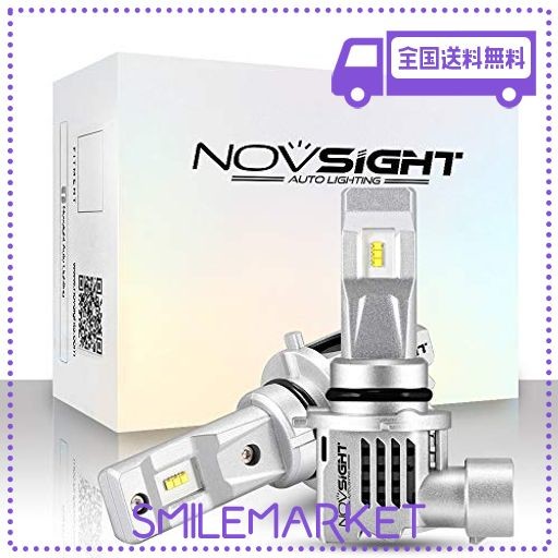 NOVSIGHT 日本直営店 NOVSIGHT-N30 シリーズ - 超高輝度10000LM(5000LM*2) 55W±10% 6000K - HB4 9006 車用LEDヘッドライト/フォグランプの通販は