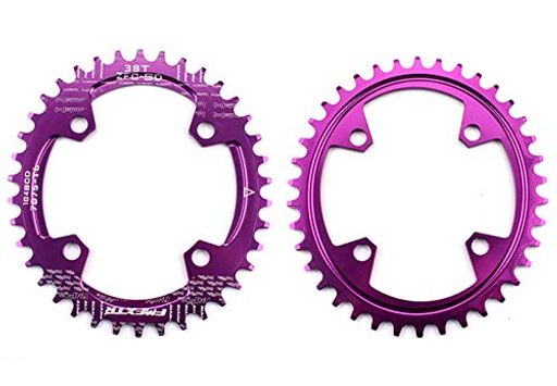 UPANBIKE 狭い ワイド 形 シングル 自転車チェーンリング 104MM BCD 36T パープル