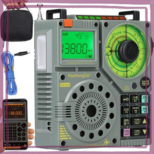 まのんページ HANRONGDA ラジオ AIR/FM/中波/短波/VHF/ワイドFM対応 BLUETOOTH