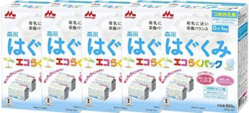 森永 はぐくみ エコらくパック つめかえ用【（400g×2袋）×6箱】 0ヵ月