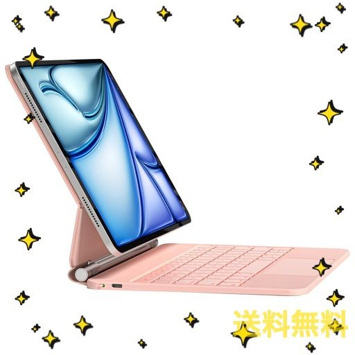 IPAD マジックキーボード HOU IPAD AIR 11インチ2024/10.9インチ(2022第5世代/2020第4世代) IPAD PRO 11インチ第4/3/2/1世代対応 スマー