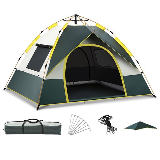 テントキャンプテント ワンタッチテント アウトドアテント テント子供 キャンプテント テント二重層 折りたたみ キャンプ用ワンタッチテント 設営簡単 UVカット加工 ワンタッチ キャン… テントキャンプテント ワンタッチテント アウトドアテント テント子供