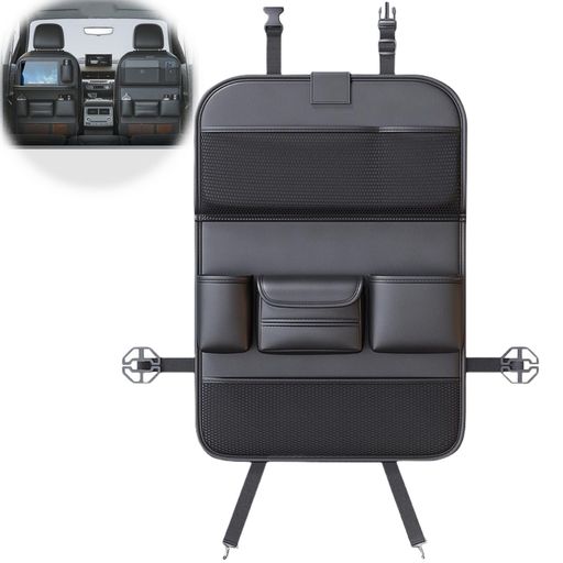 XLRPAT 折り畳み式テーブル付き車用グッズ - タブレットホルダー、ティッシュ収納、多機能収納ボックスで後部座席をスッキリ整理 防水防汚素材で愛車を守る必需品 車内を快適にの通販は 5,711円