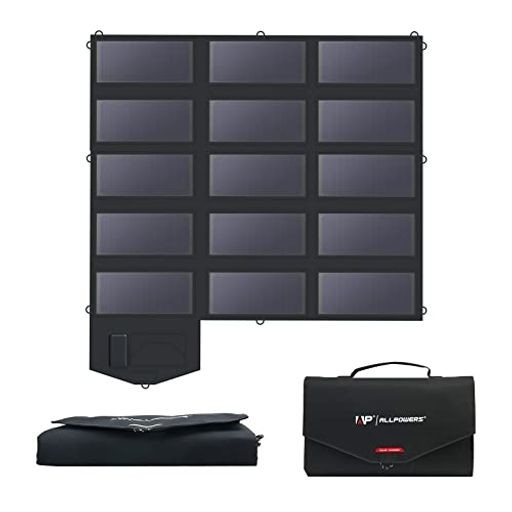 【アップグレード品】 ALLPOWERS SP100 ソーラーパネル 100W 折りたたみ 24%単結晶ソーラーチャージャー コントローラー付き 18V DC 5VUSB-A USB-C60W急速給電 コンパクト軽量 IP67防水防塵 太陽光パネル の通販は