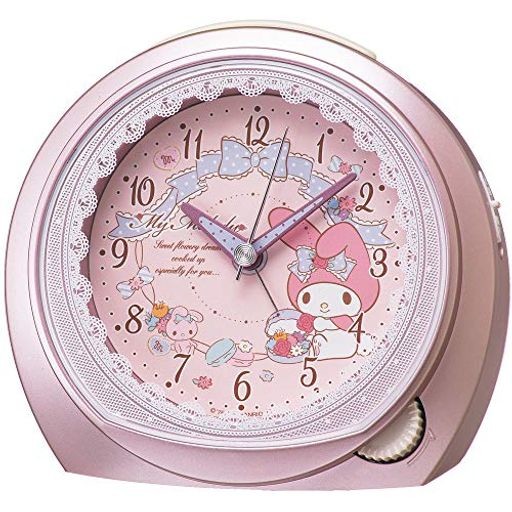 セイコークロック(SEIKO CLOCK) 目覚まし時計 置き時計 キャラクター サンリオマイメロディ アナログ ピンクメタリック CQ143P