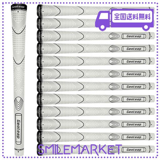 GEOLEAP GLORY-Tゴム製ゴルフグリップ 、13本セット、スタンダード/ミディアム、6色オプション、親指パターン、ソフトな感触 、滑り止め、快適なハイブリッドゴルフクラブグリップ (スタン…