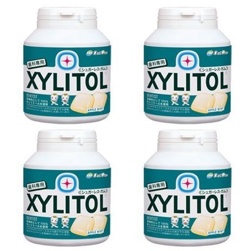 歯科専用 ロッテ キシリトールガム ボトルタイプ 90粒 × 4本セット アップルミント味の通販は 4,873円