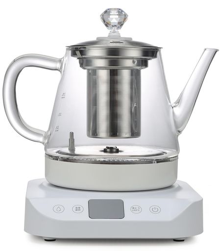 IWAILOFT 電気ケトル ガラス 耐熱ガラスケトル 1000W 800ML LEDライト カフェケトル 電気ポット 温度調整 温度調節 保温 静音 急速沸騰 自動給水 コーヒーケトル ゆわかしケトル 小型 おしゃれ …