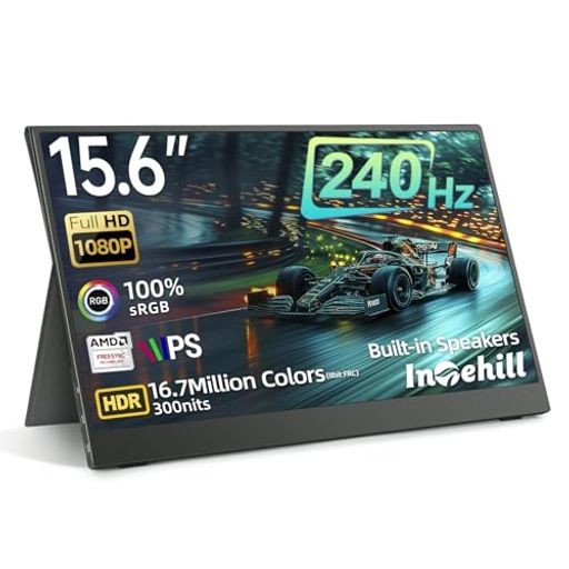 INTEHILL モバイルモニター 240HZ 15.6インチ FAST IPS・FREESYNC・HDR対応 2MS応答速度・SRGB 100%・CNCアルミボディ採用 USB-C & HDMIポート搭載 軽量 薄型 の通販は 25,651円