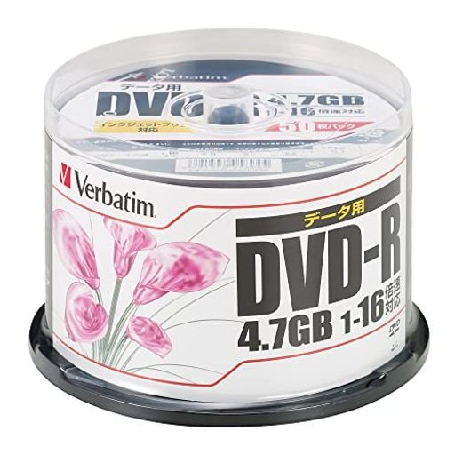 三菱ケミカルメディア データ用DVD-R4.7GB 1-16倍速 ホワイトワイド