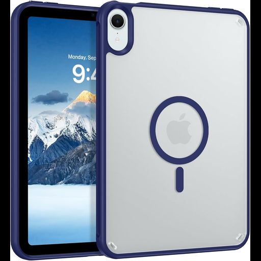 VENINGO IPAD MINI 7 ケース (A17 PRO 2024 第7世代) IPAD MINI6 ケース (2021 第6世代) 耐衝撃 半透明 黄変防止 指紋防止 MAGSAFE対応 マグネット搭載 薄型 マット仕上げ 一体感 着脱簡単 