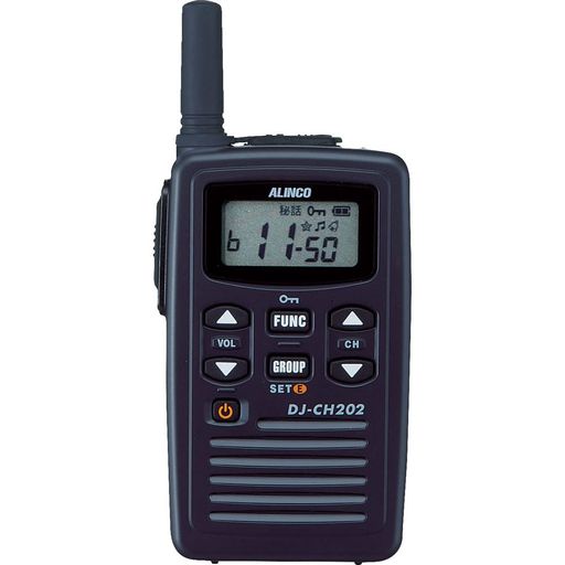 ALINCO 特定小電力トランシーバー DJ-CH202S(ショートアンテナ) ブラック