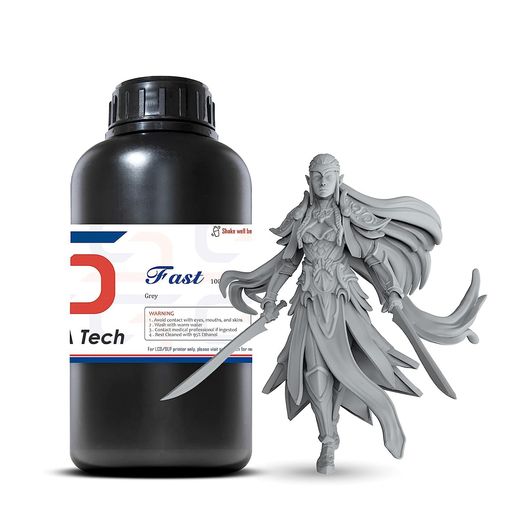 SIRAYA TECH製 FASTレジン (1KG) ABS-LIKE高速硬化高強度3Dプリントレジン (グレー)