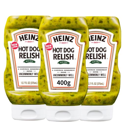 ハインツ (HEINZ) マスタード ホットドッグレリッシュ400G ×3本