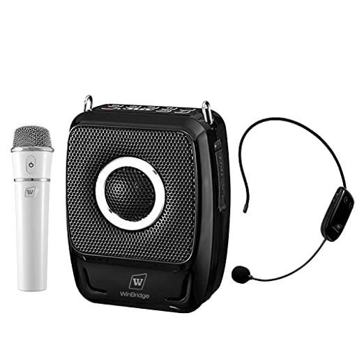 W WINBRIDGE 拡声器 ポータブル拡声器 高出力25W 2人同時使用 小型ハンズフリー拡声器 音楽再生 ヨガ指導 イベント トレーニング 店頭販売活動などに最適 YS92PROの通販は