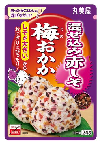 丸美屋食品工業 混ぜ込み赤しそ 梅おかか 24G×10個