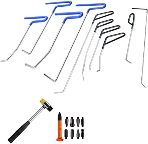 WHDZ 車 デントリペア ツール 修理ロッド 凹み修理工具セット 自動ボディデント除去ツール 凹み直し 車 ボディペイントレスデント 車凹み 自動車修理ロッド 補修ツール 10本セットの通販は