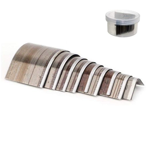 エンドポンチ ポンチ カッター レザークラフト 手仕事用 端落とし 角落とし エンドポンチ 10サイズセット(上等)