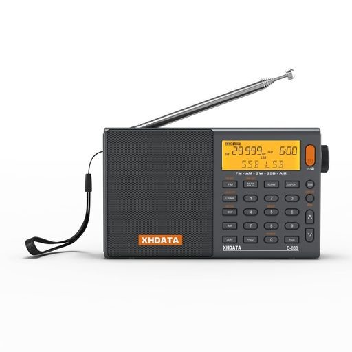 XHDATA D-808 ポータブルラジオ FM AM SW LW ワイドFM エアバンド SSB