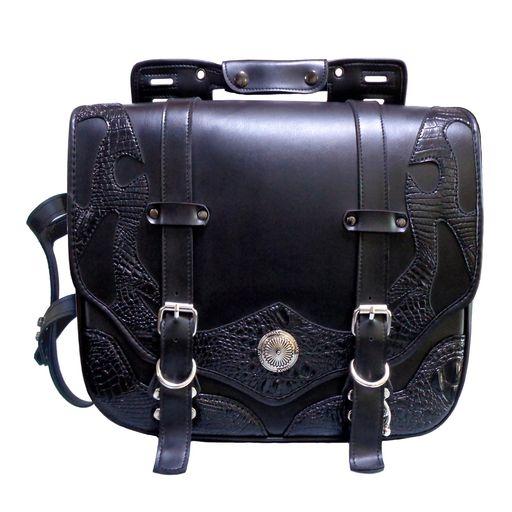 [XROSS] バイク用バッグ サイドバッグ SADDLE SINGLE ブラックの通販は