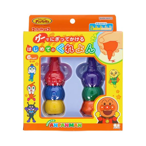 サンスター文具(SUN-STAR STATIONERY) それいけ! アンパンマン はじめてのくれよん 6色 マイファーストステップ アンパンマン 6色 1710010A